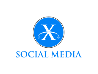 X Social Media logo design by GassPoll