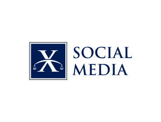 X Social Media logo design by GassPoll