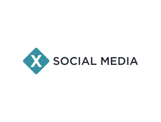 X Social Media logo design by GassPoll