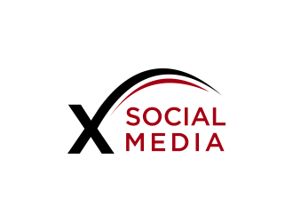 X Social Media logo design by GassPoll