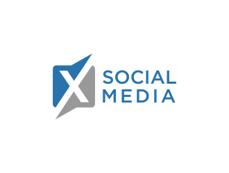 X Social Media logo design by GassPoll