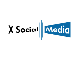 X Social Media logo design by gateout