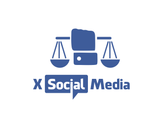 X Social Media logo design by serprimero