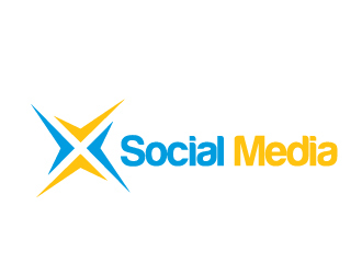 X Social Media logo design by AamirKhan