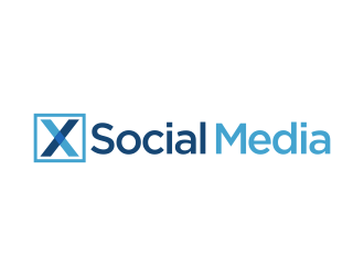 X Social Media logo design by Gopil