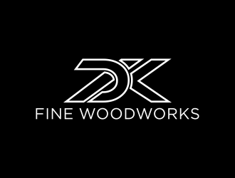 DK Fine Woodworks logo design by tukang ngopi