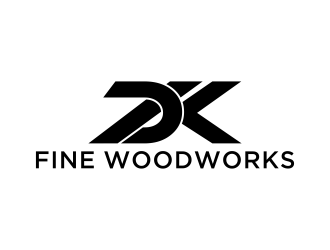 DK Fine Woodworks logo design by tukang ngopi