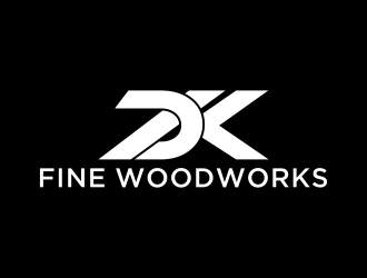 DK Fine Woodworks logo design by tukang ngopi