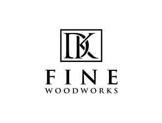 DK Fine Woodworks logo design by sodimejo