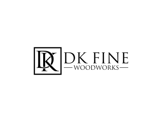 DK Fine Woodworks logo design by RIANW