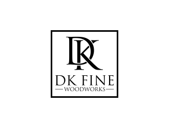 DK Fine Woodworks logo design by RIANW