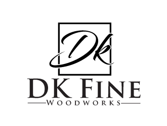 DK Fine Woodworks logo design by AamirKhan