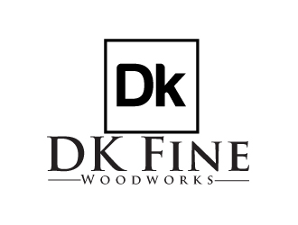 DK Fine Woodworks logo design by AamirKhan