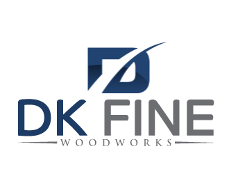 DK Fine Woodworks logo design by AamirKhan