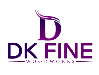 DK Fine Woodworks logo design by AamirKhan