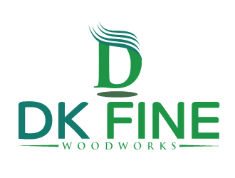 DK Fine Woodworks logo design by AamirKhan