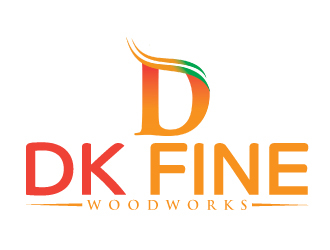 DK Fine Woodworks logo design by AamirKhan