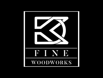 DK Fine Woodworks logo design by Mahrein