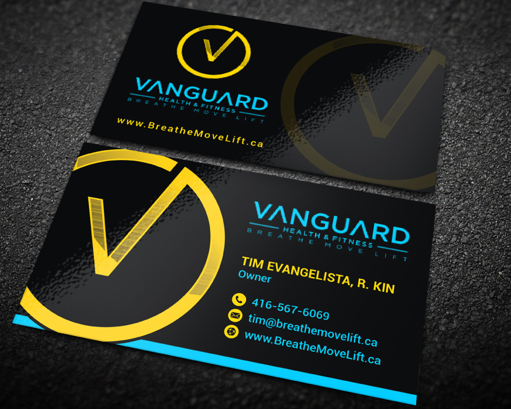 Vanguard Health & Fitness logo design by Boomstudioz