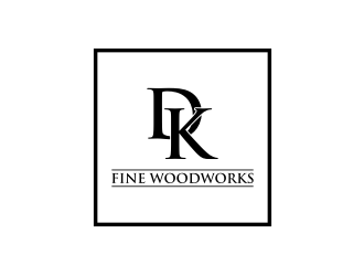 DK Fine Woodworks logo design by asyqh