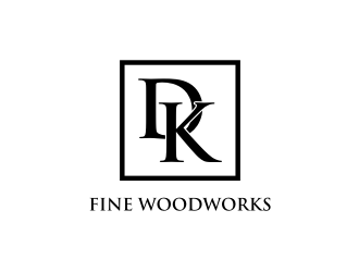 DK Fine Woodworks logo design by asyqh