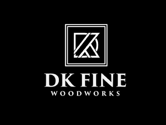 DK Fine Woodworks logo design by AamirKhan