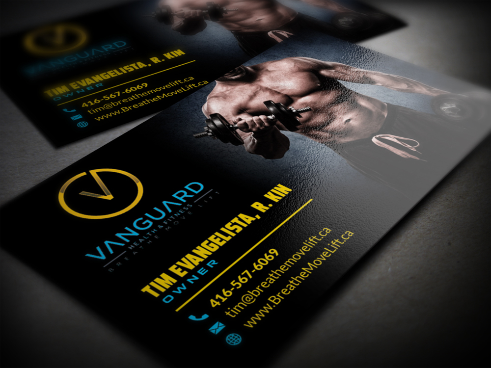 Vanguard Health & Fitness logo design by Realistis