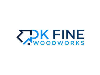 DK Fine Woodworks logo design by ndndn