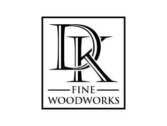 DK Fine Woodworks logo design by Gwerth