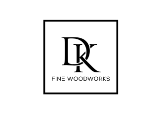 DK Fine Woodworks logo design by Rossee