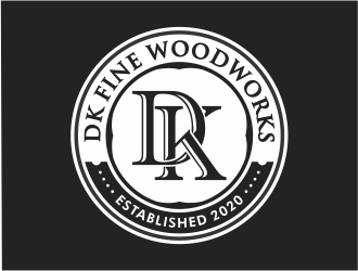 DK Fine Woodworks logo design by Mardhi