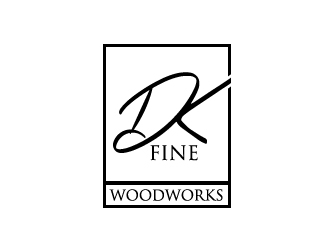 DK Fine Woodworks logo design by yondi