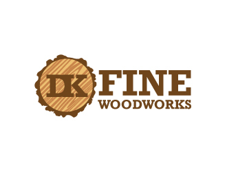 DK Fine Woodworks logo design by KDesigns