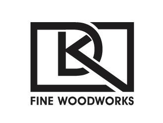 DK Fine Woodworks logo design by PMG