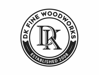 DK Fine Woodworks logo design by Mardhi