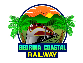 Georgia Coastal Railway logo design by Suvendu