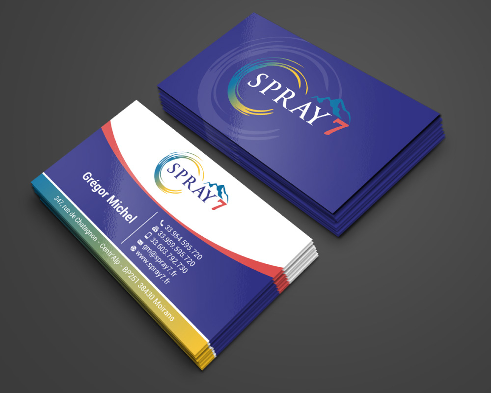 SPRAY7 logo design by Boomstudioz