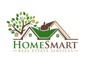 Home Smart Real Estate Services logo design by MarkindDesign