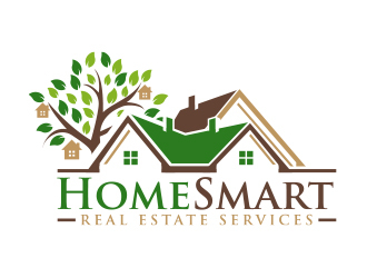 Home Smart Real Estate Services logo design by MarkindDesign