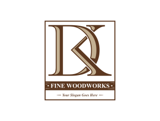 DK Fine Woodworks logo design by brandshark