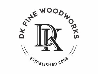 DK Fine Woodworks logo design by Mardhi