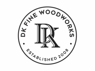 DK Fine Woodworks logo design by Mardhi