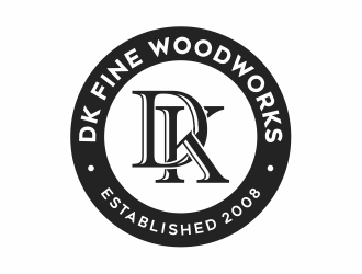 DK Fine Woodworks logo design by Mardhi