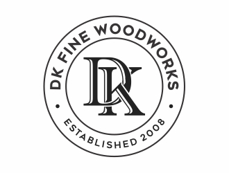 DK Fine Woodworks logo design by Mardhi