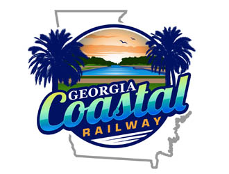 Georgia Coastal Railway logo design by DreamLogoDesign