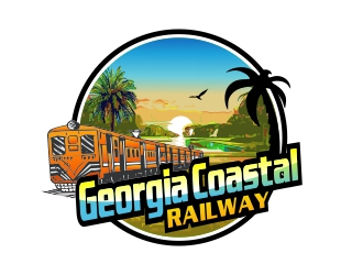 Georgia Coastal Railway logo design by AnandArts