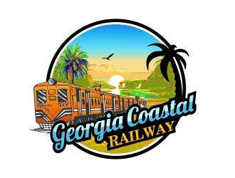 Georgia Coastal Railway logo design by AnandArts