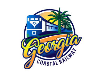 Georgia Coastal Railway logo design by SOLARFLARE