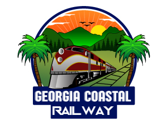 Georgia Coastal Railway logo design by Suvendu