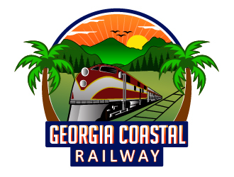 Georgia Coastal Railway logo design by Suvendu